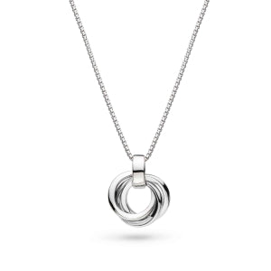 Kit Heath Sterling Silver Small Trilogy 'Bevel Cirque' Necklace