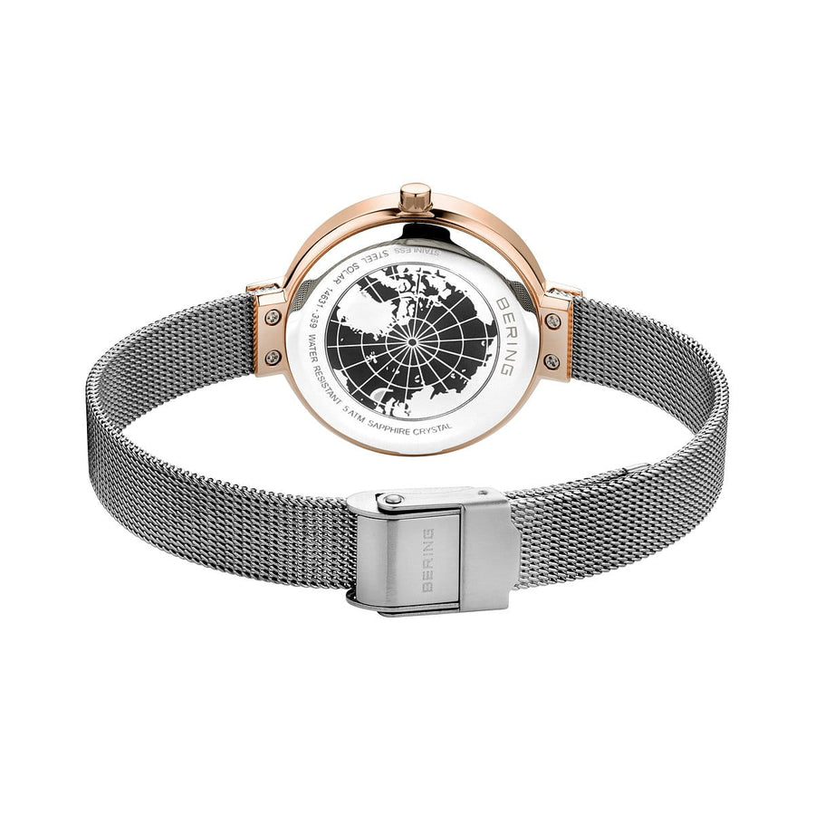 Bering Ladies Steel Solar Two-Tone Watch