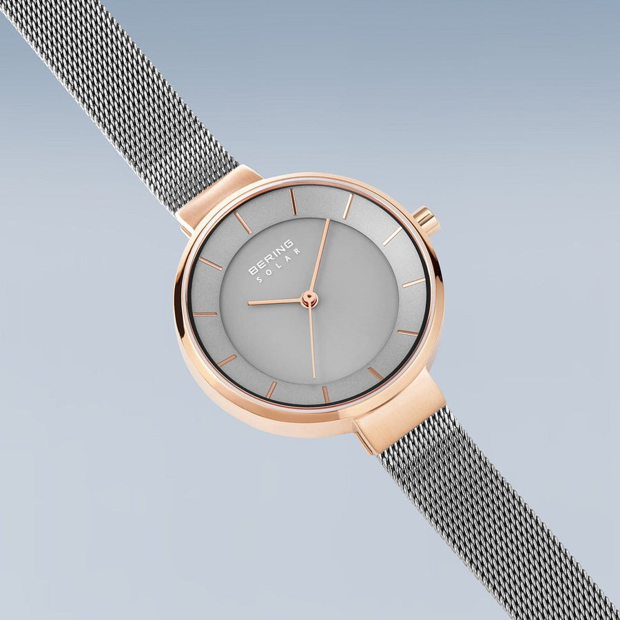 Bering Ladies Steel Solar Two-Tone Watch