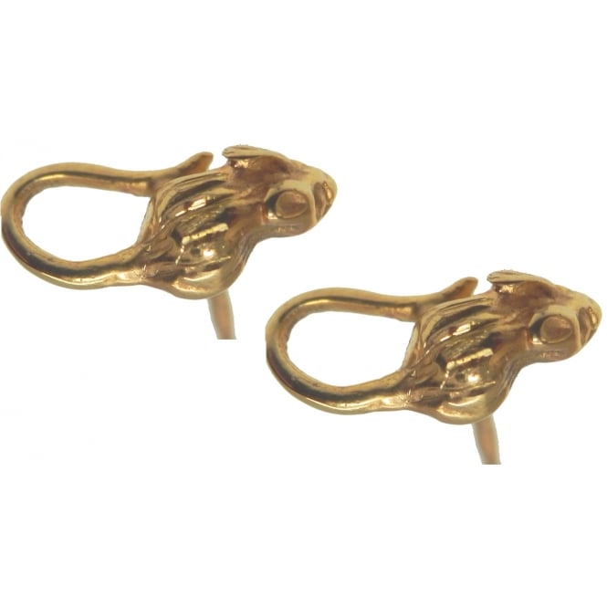 Bensons Originals 9ct Yellow Gold Mice Stud Earrings