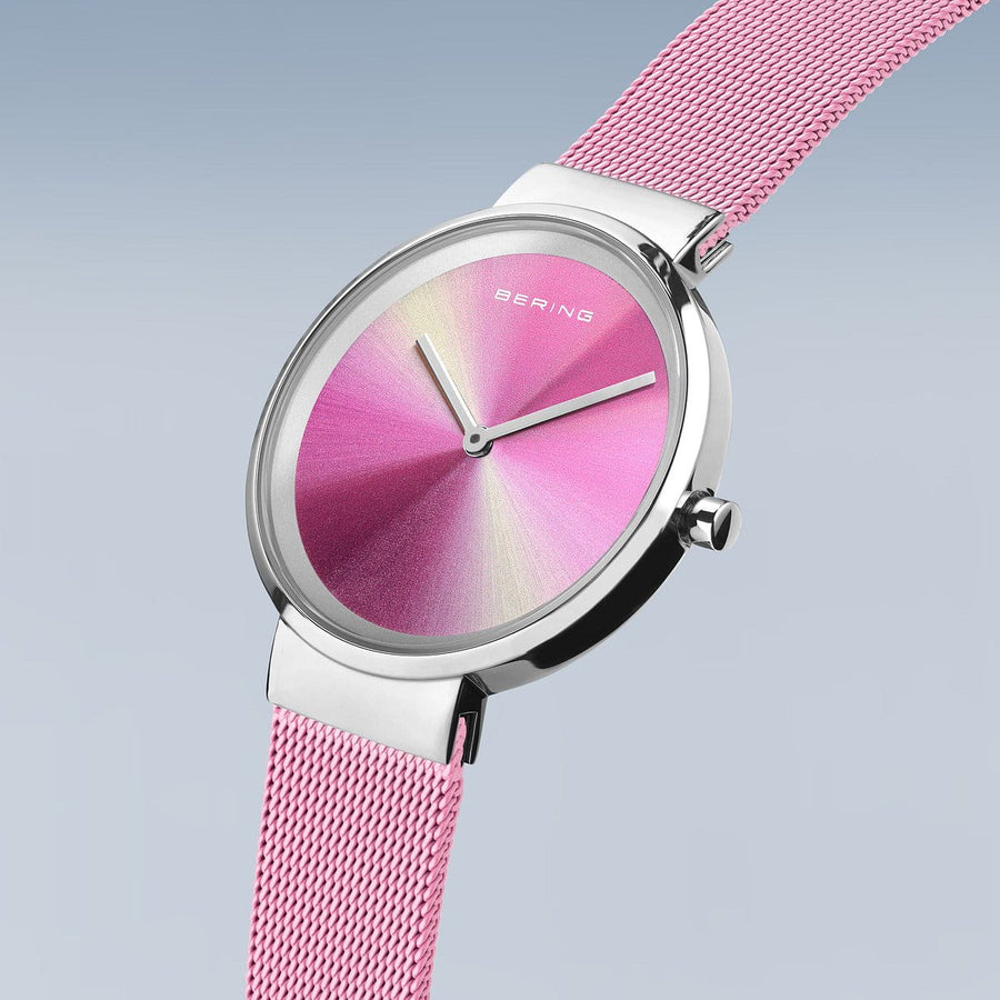 Bering Ladies Pink Classic Aurora Watch