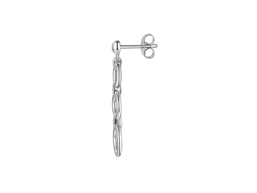 Amore Argento Sterling Silver Circle Drop Earrings