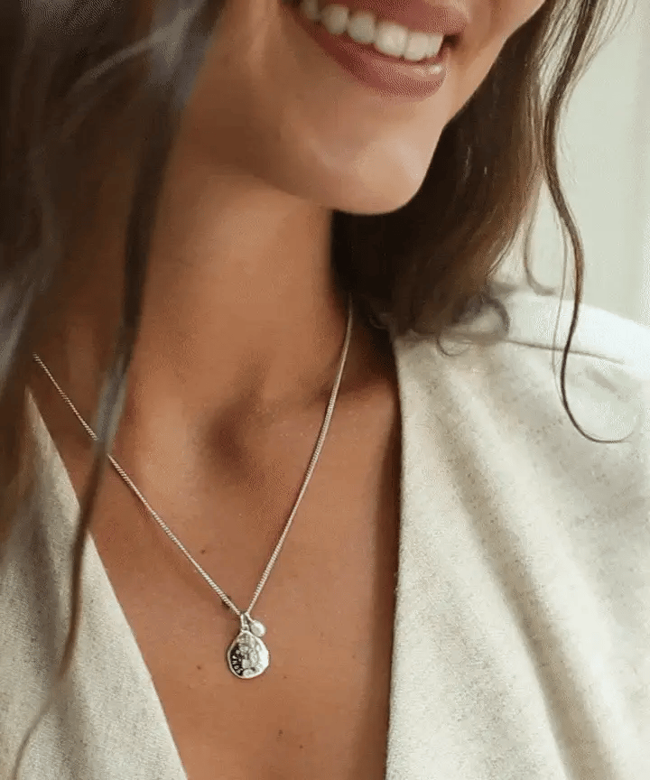 Claudia Bradby Sterling Silver "the world is your oyster" Pearl Necklace