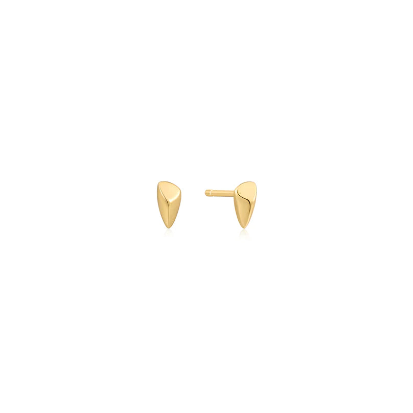 Ania Haie Gold Plated Mini Arrow Stud Earrings