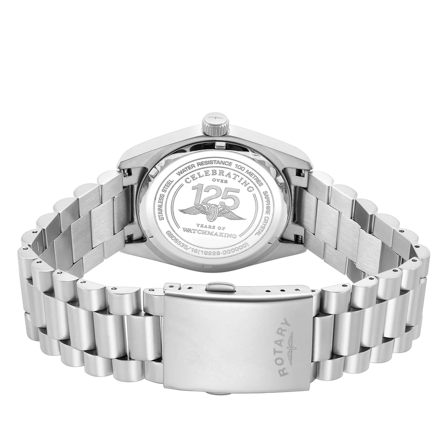 Rotary Gents Stainless Steel RW 1895 Field Bracelet Watch