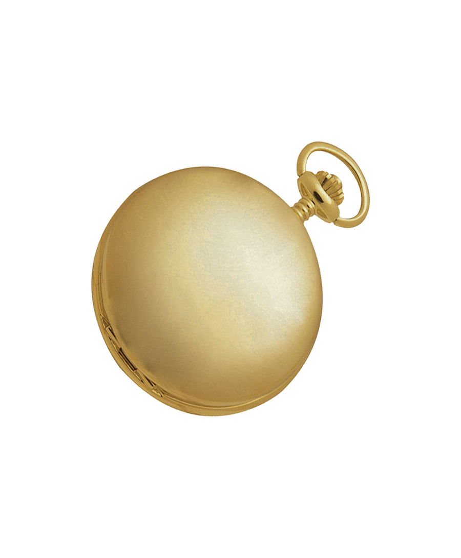Yellow Gold Plated Full Hunter Pocket Watch