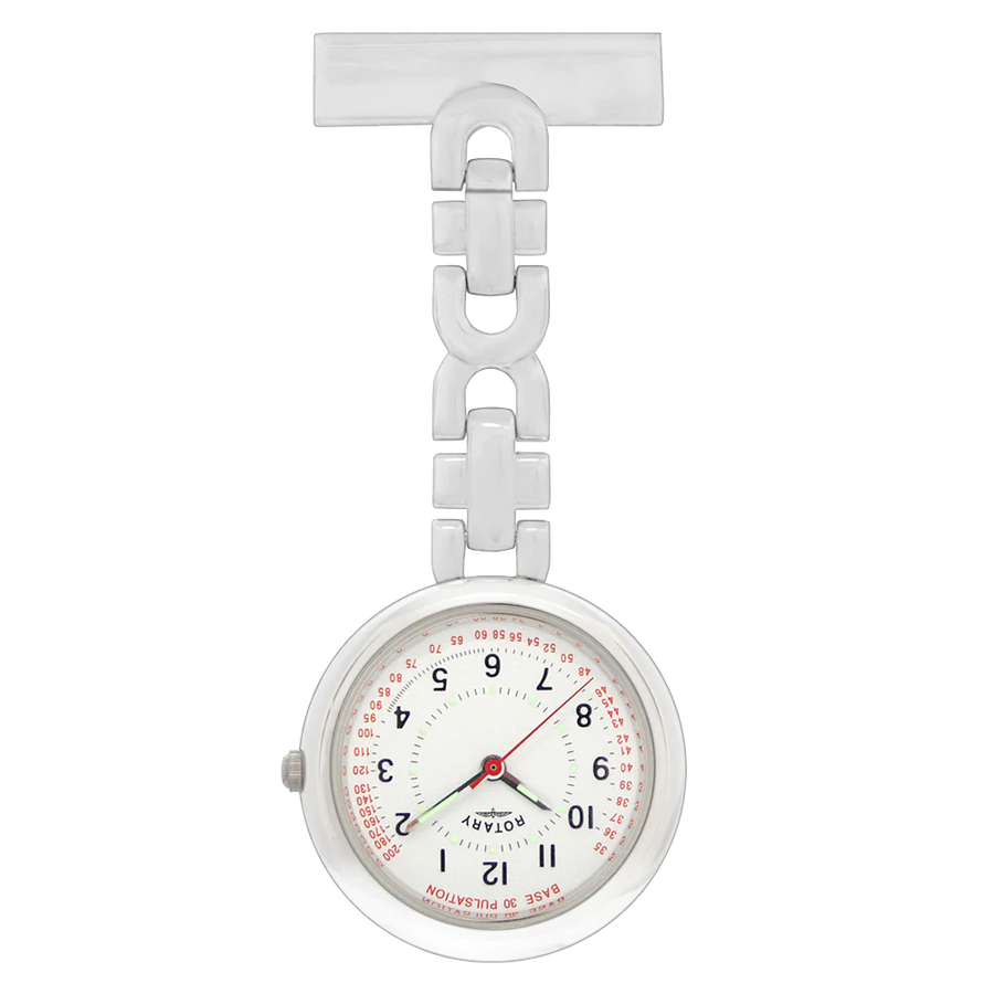 Rotary Stainless Steel Nurse's Fob Watch