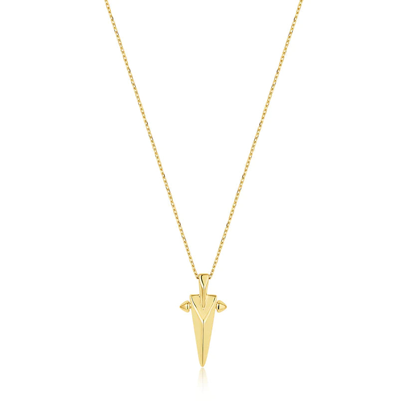 Ania Haie Gold Geometric Pointed Pendant Necklace