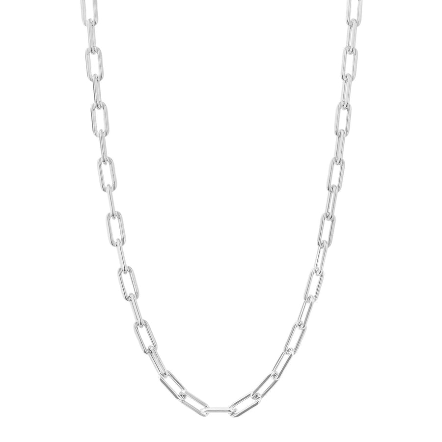 Sterling Silver Open Link Clip Charm Carrier Necklace