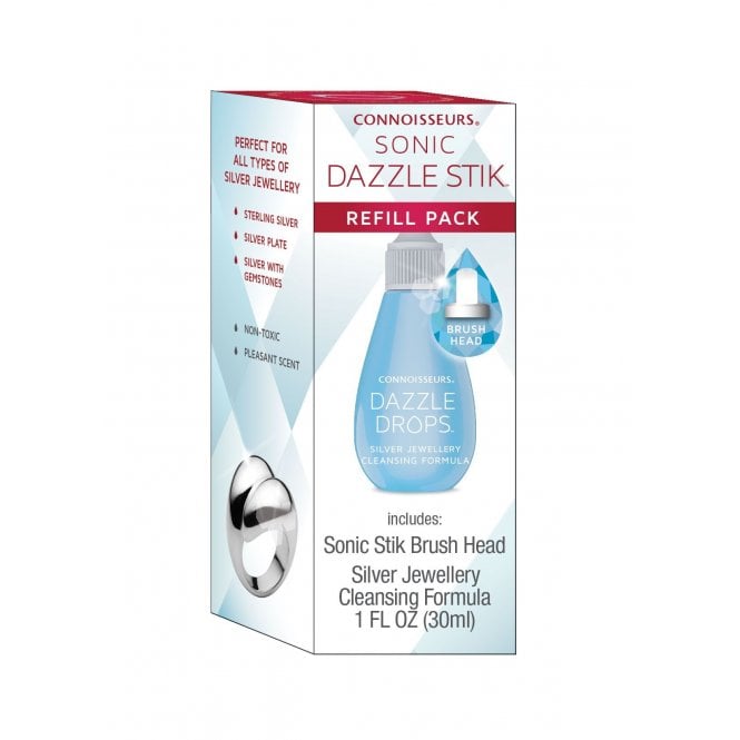 Connoisseurs Sonic Dazzle Stik Silver Jewellery Cleaner refill pack