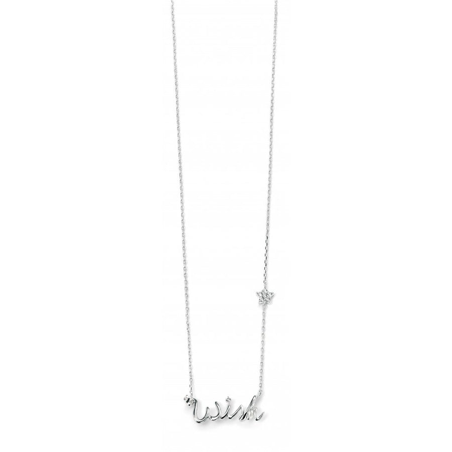 Sterling Silver CZ 'Wish Upon A Star' Necklace