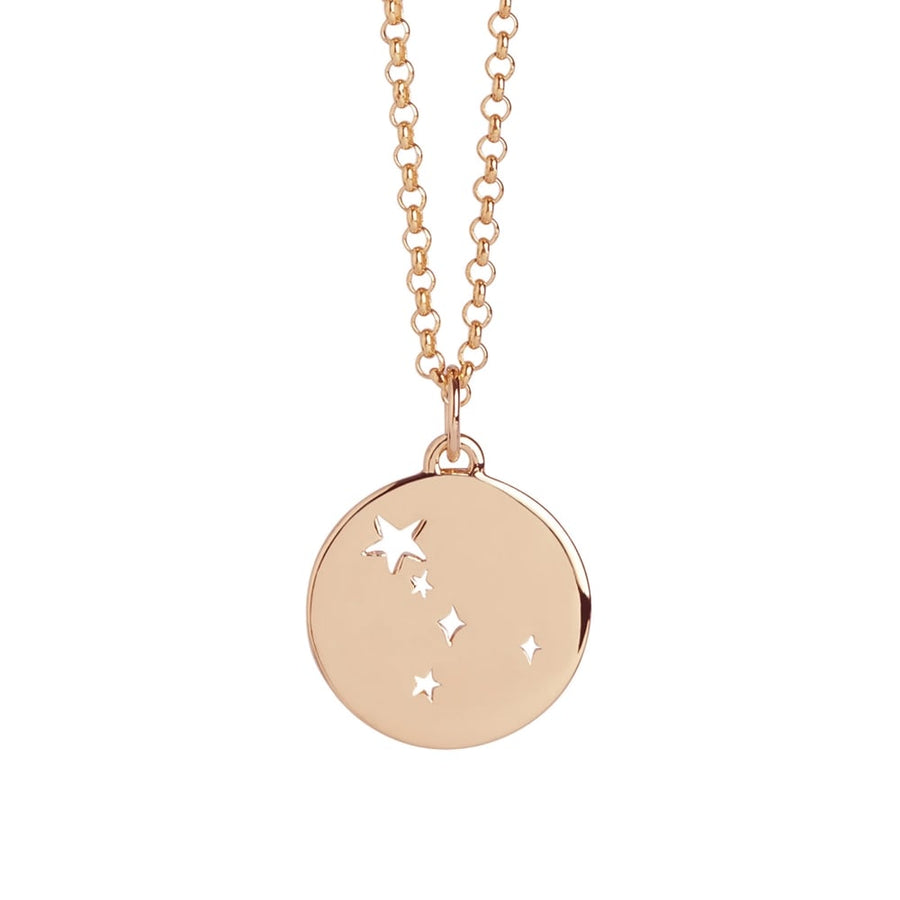 MURU Rose Gold Plated Silver 'Cancer' Constellation Pendant
