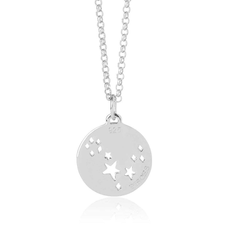 Muru Sterling Silver 'Pisces' Constellation Necklace