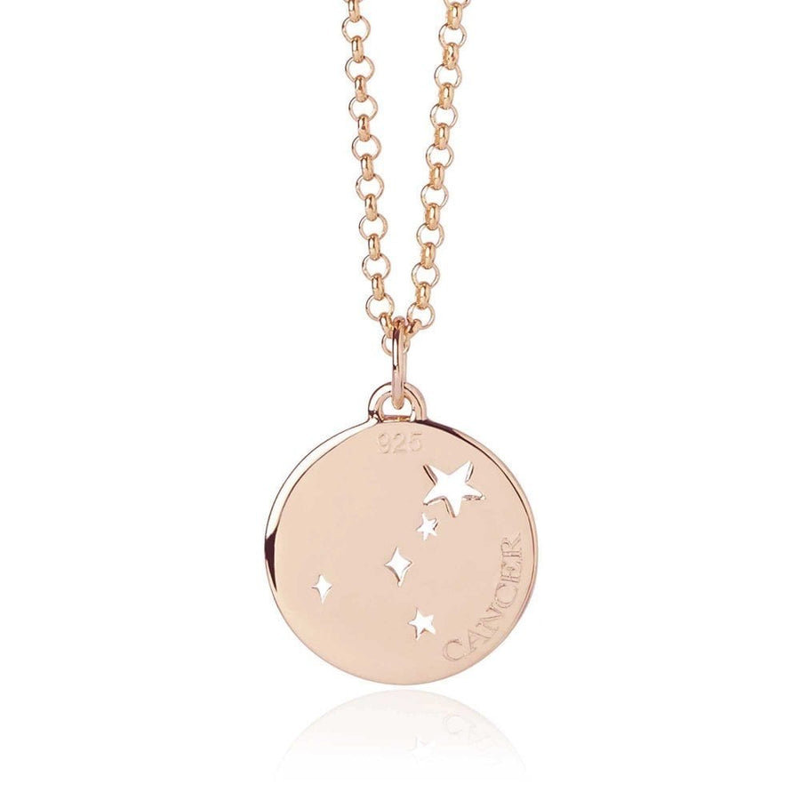MURU Rose Gold Plated Silver 'Cancer' Constellation Pendant