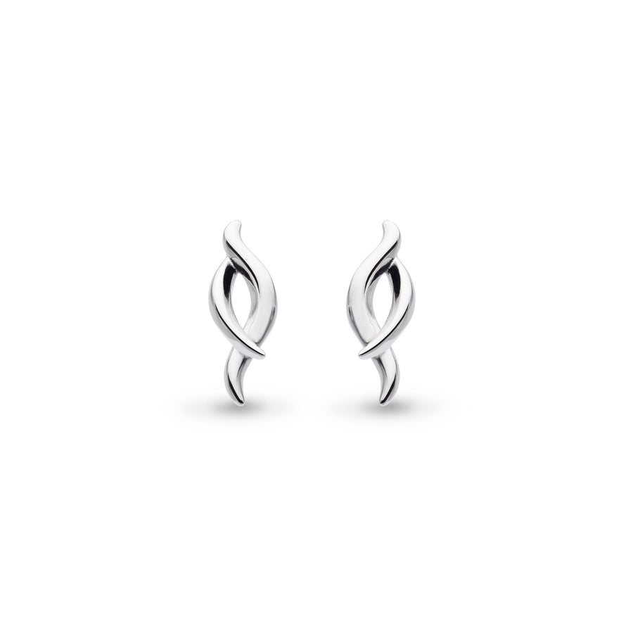 Kit Heath Sterling Silver 'Twine Twist' Stud Earrings