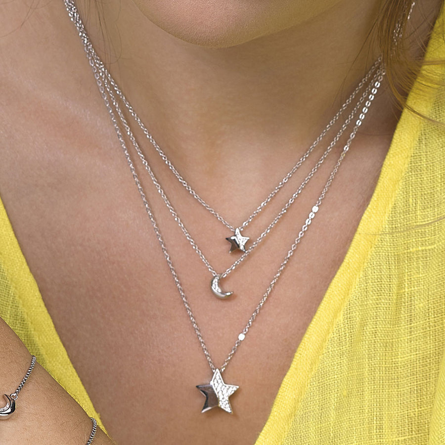 Kit Heath Sterling Silver 'Miniatures' Star Necklace