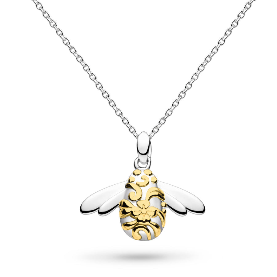 Kit Heath Sterling Silver & Gold Bumblebee Necklace