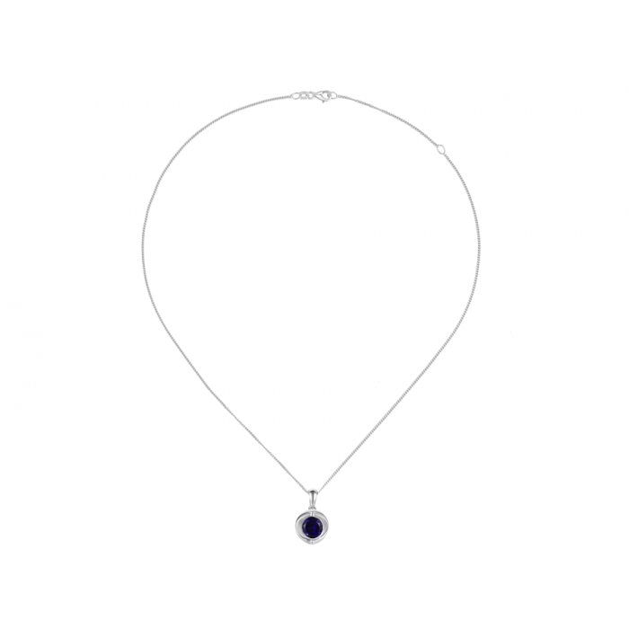 Amore Argento Sterling Silver Iolite Open Pendant