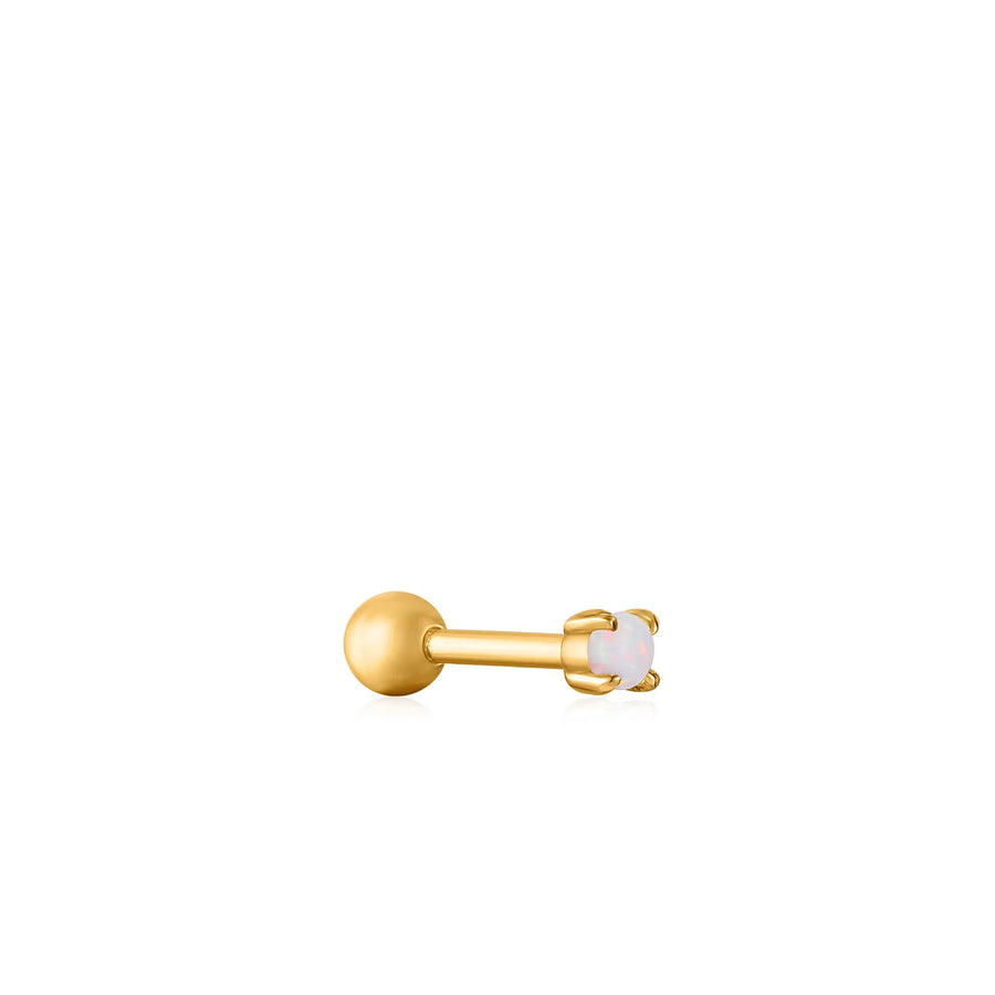 Ania Haie Gold Kyoto Opal Cabochon Barbell Single Earring