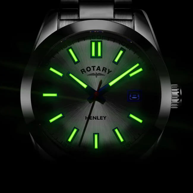 Rotary Gents Stainless Steel 'Henley' Bracelet Watch with Luminous Features