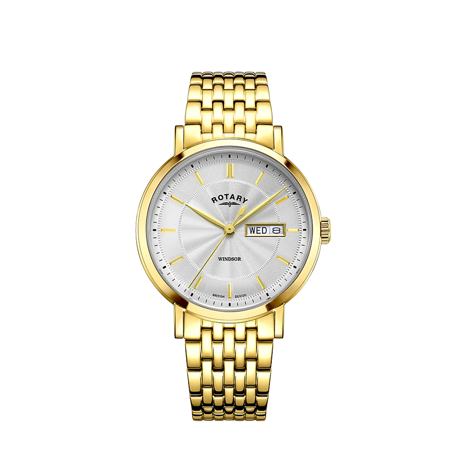 Rotary Gents Gold-Plated 'Windsor' Bracelet Watch