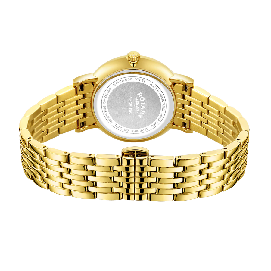 Rotary Gents Gold-Plated 'Windsor' Bracelet Watch