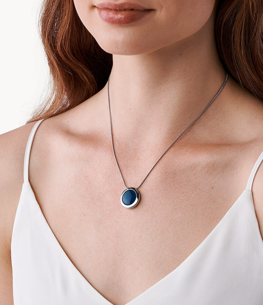 Skagen Round Sea Glass Necklace