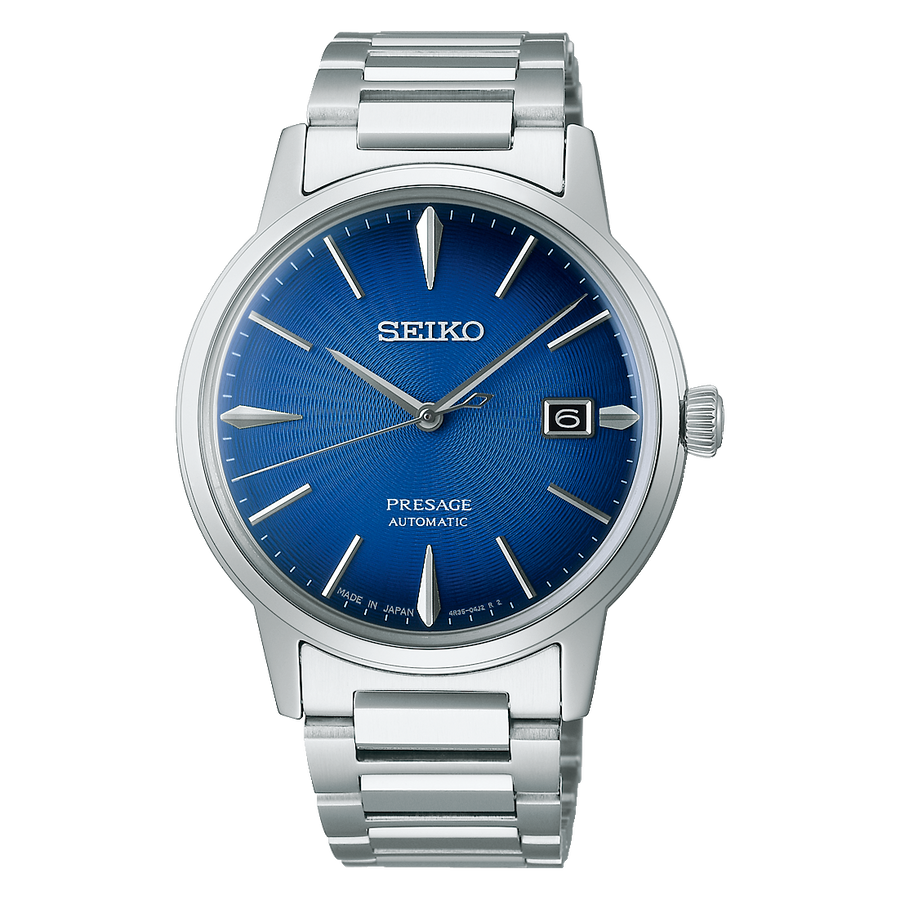Seiko Gents Blue Dial Automatic Presage Watch