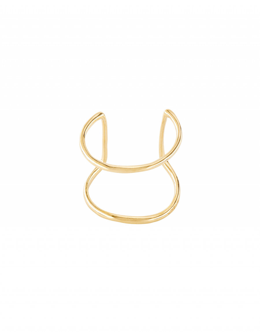 Gold Plated Open Cuff Style Bangle
