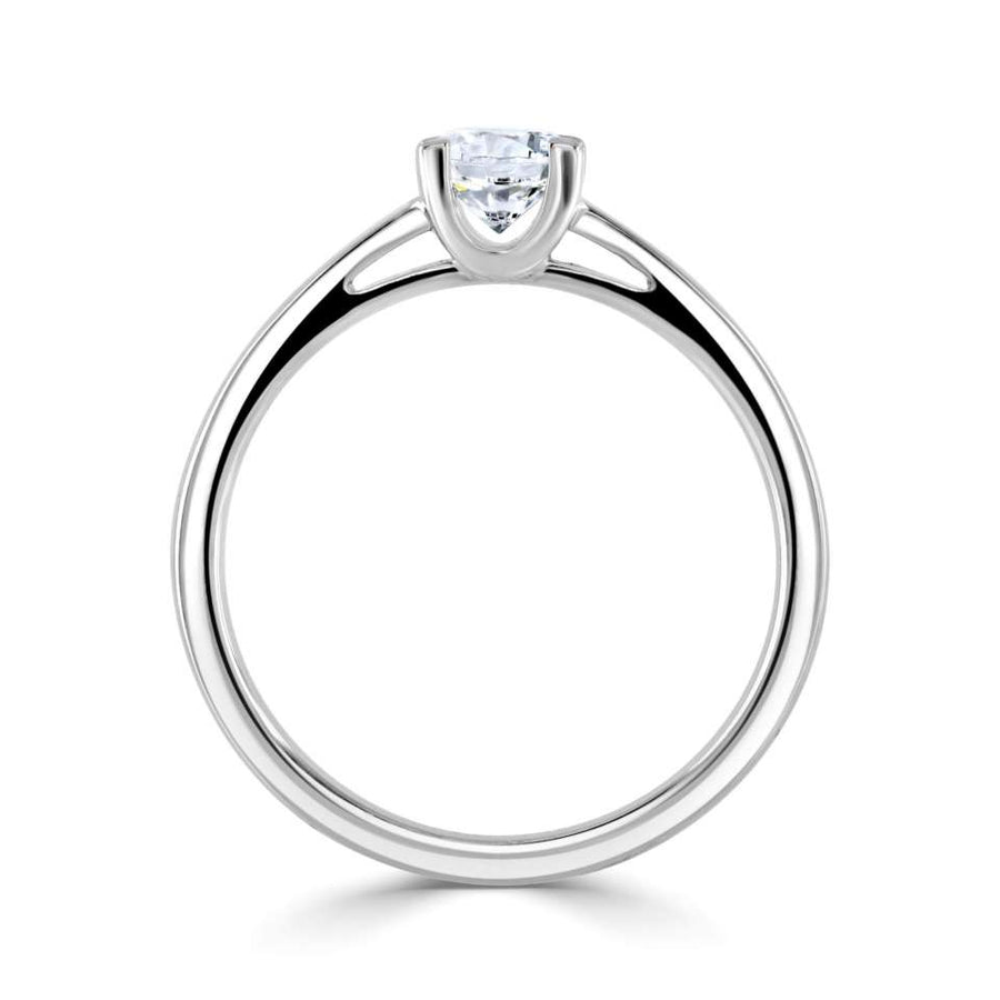 18ct White FAIRTRADE Gold 0.25 Carat Diamond Solitaire Ring