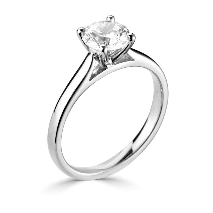18ct White Gold 0.50 Carat Diamond Solitaire Ring