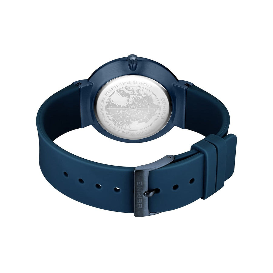 Bering Steel Gents Blue & Orange Interchangeable Strap Watch