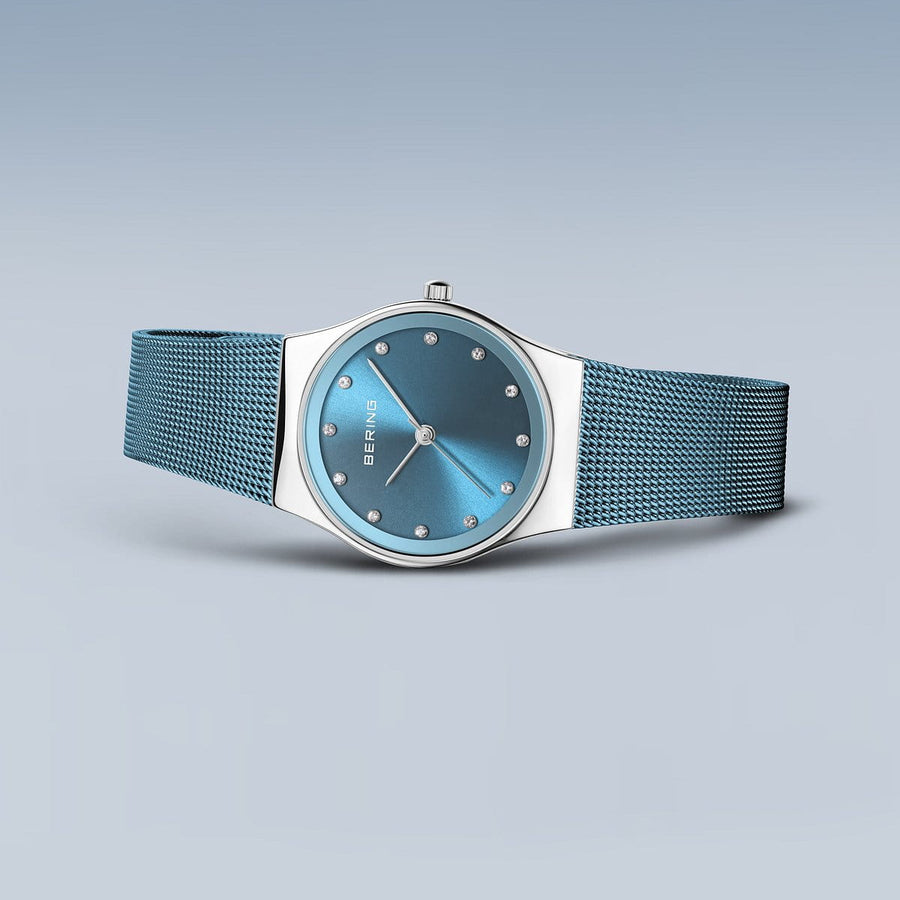 Bering Ladies Steel Blue Watch