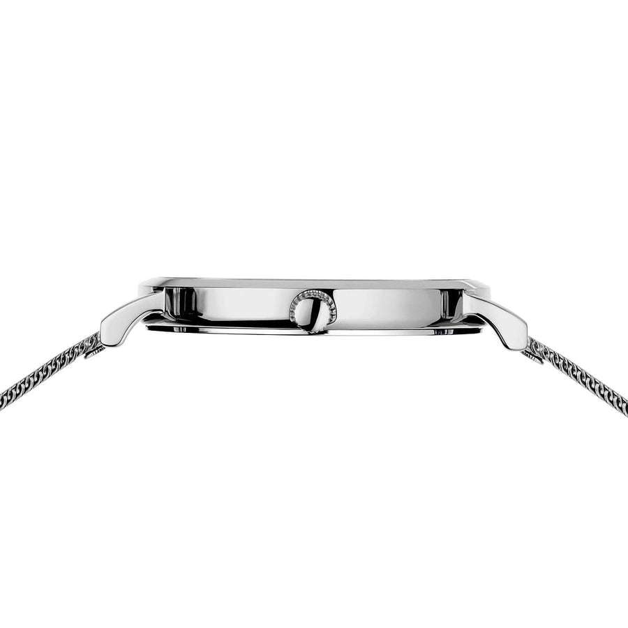 Bering Steel Ladies Round Dial & Mesh Bracelet Watch