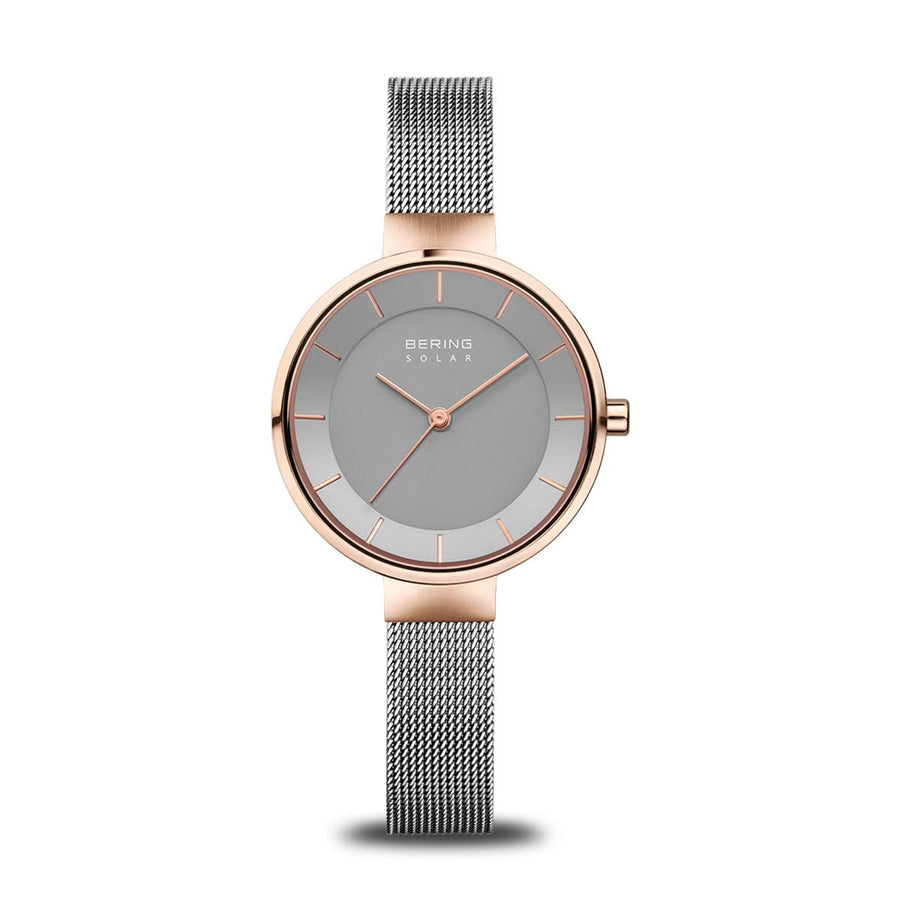 Bering Ladies Steel Solar Two-Tone Watch