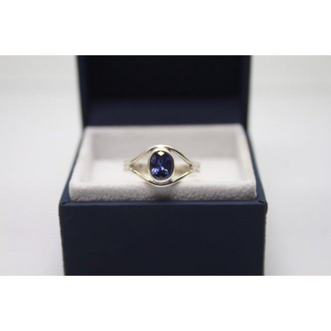 Bensons Originals Sterling Silver Indigo CZ Ring