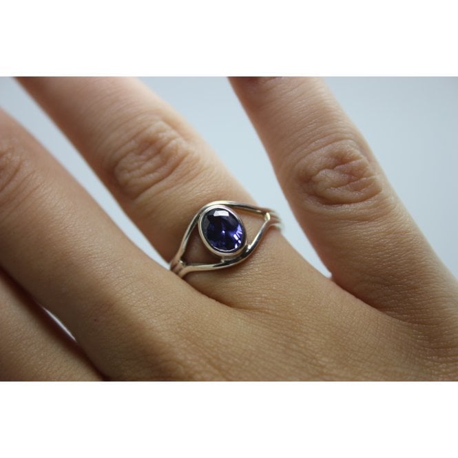 Bensons Originals Sterling Silver Indigo CZ Ring