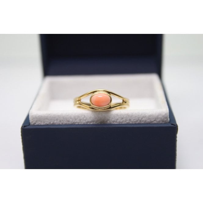 Bensons Originals 9ct Yellow Gold Coral Ring