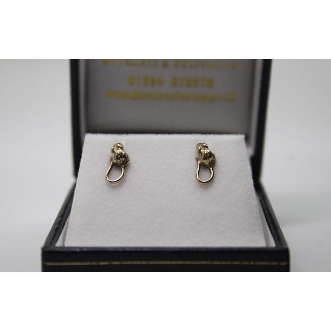 Bensons Originals 9ct Yellow Gold Mice Stud Earrings