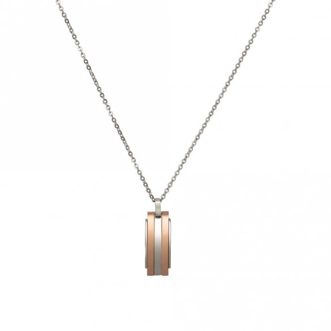 Stainless Steel Gents Rose Gold IP Plate Pendant