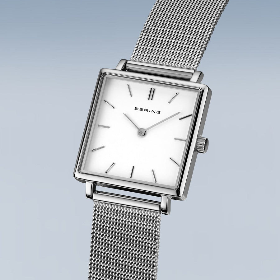 Bering Ladies Steel Square Classic Watch