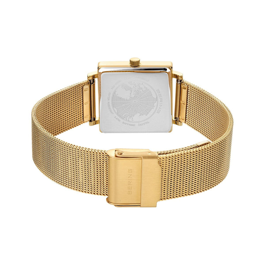 Bering Ladies Gold Square Classic Watch