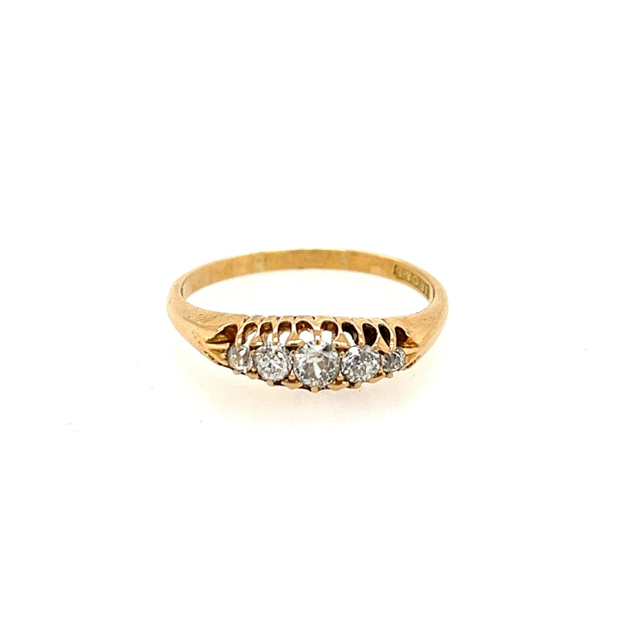 Previously Owned 18ct Yellow Gold 5 Stone Diamond Ring
