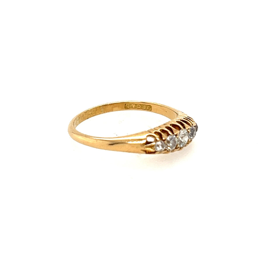Previously Owned 18ct Yellow Gold 5 Stone Diamond Ring