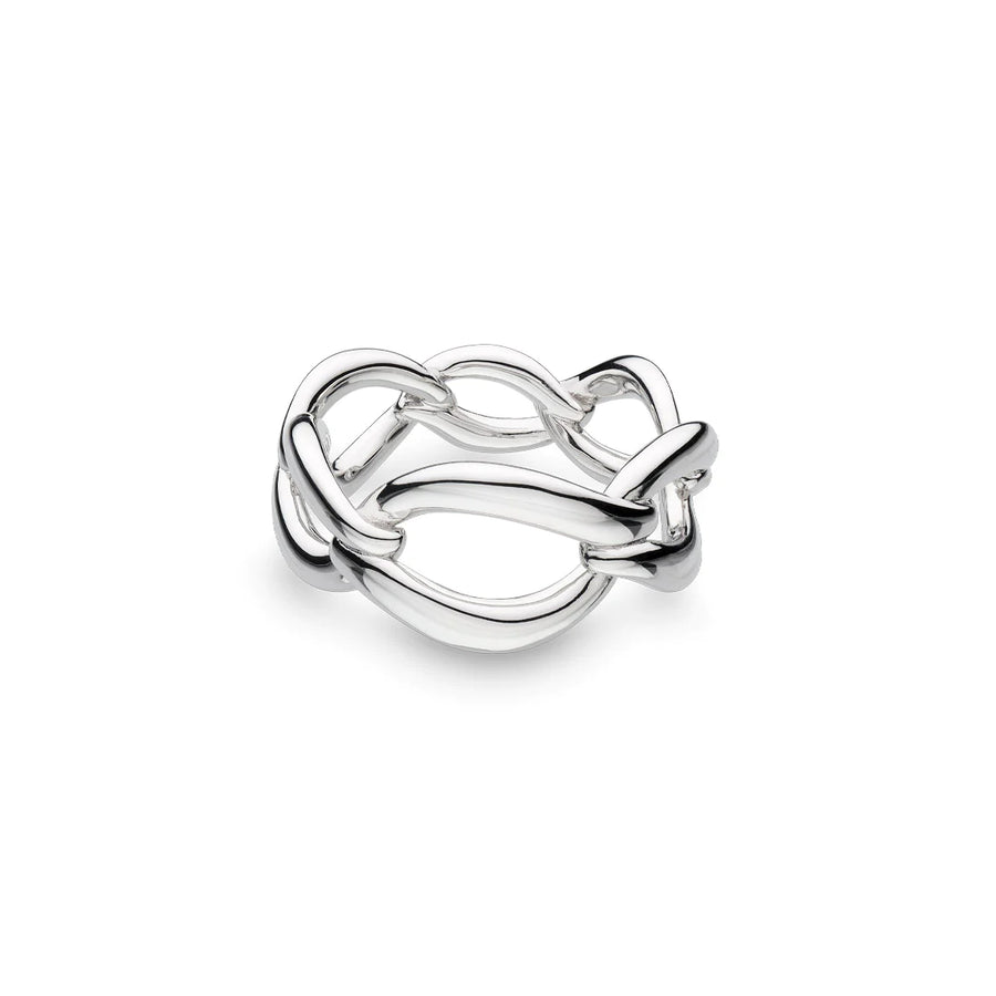 Kit Heath Sterling Silver 'Entwine Twine' Open Link Ring