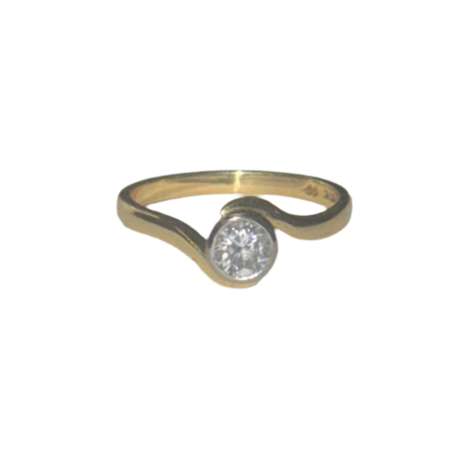 Previously Owned 18ct Yellow Gold 0.40ct Diamond Solitaire Ring