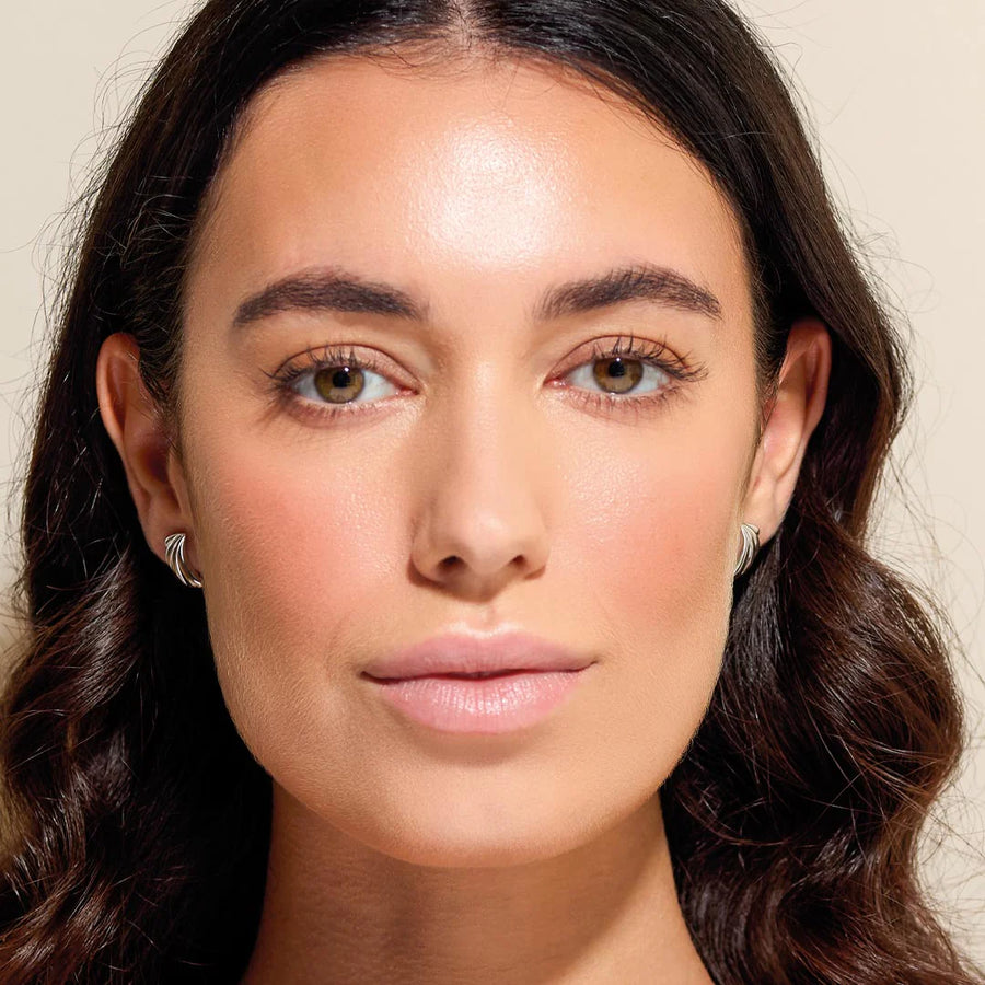 Kit Heath Sterling Silver Large Shell Oceane Stud Earrings