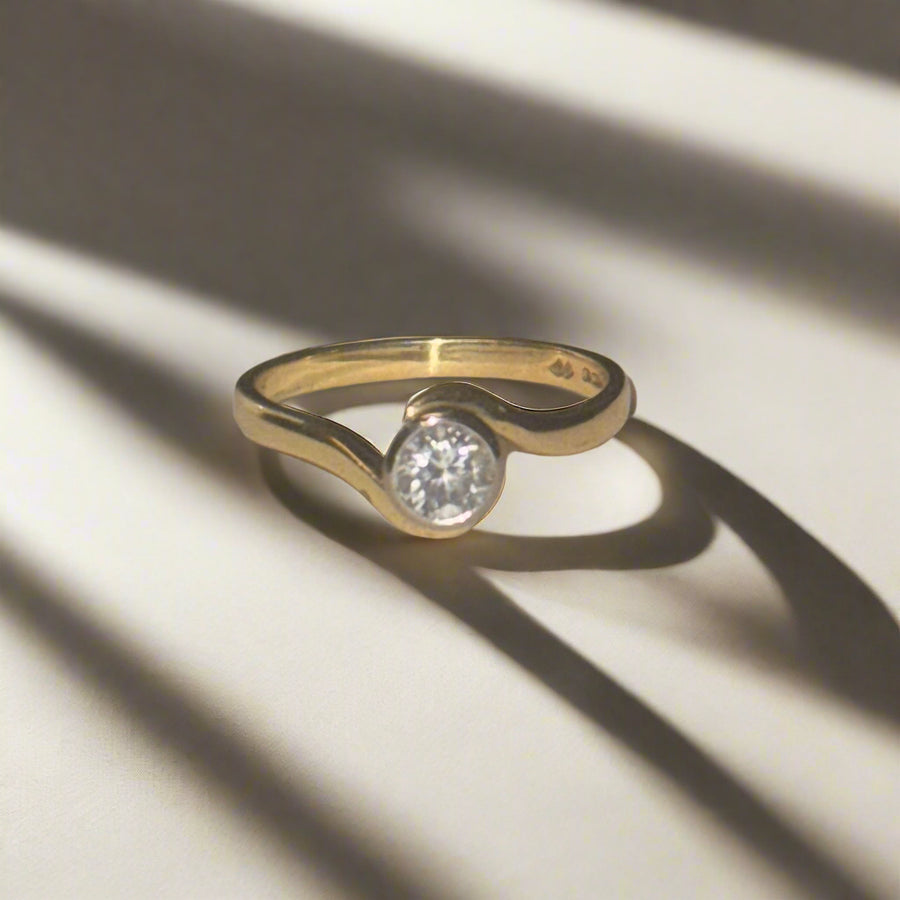 Previously Owned 18ct Yellow Gold 0.40ct Diamond Solitaire Ring