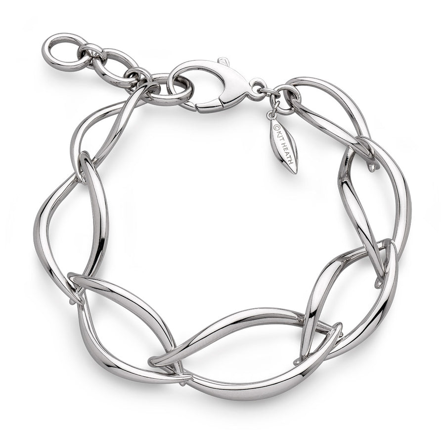 Kit Heath Sterling Silver 'Entwine Twine Twist Link' Bracelet