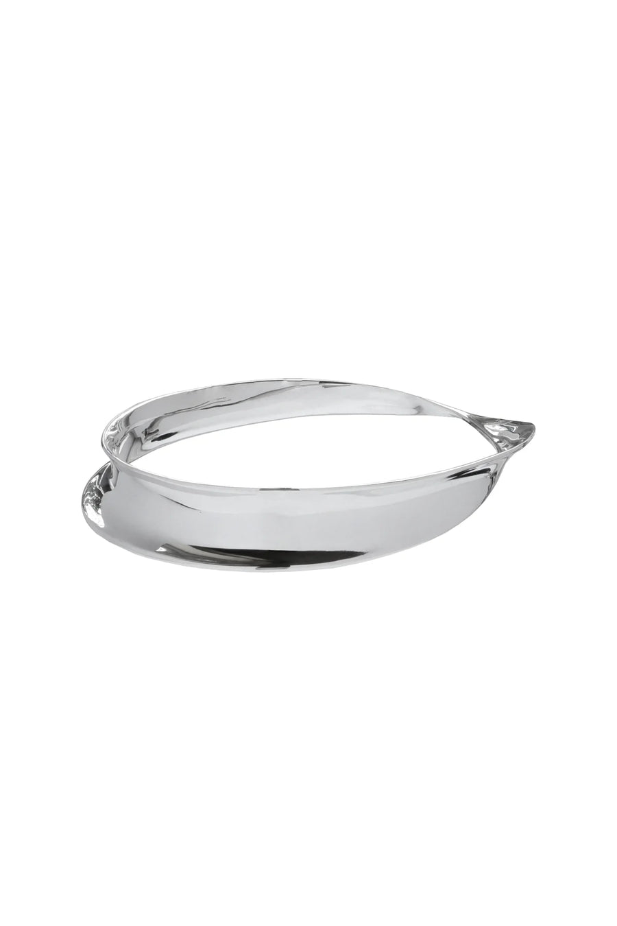 Nina Breddal Sterling Silver Twisted 'Eternal' Full Bangle